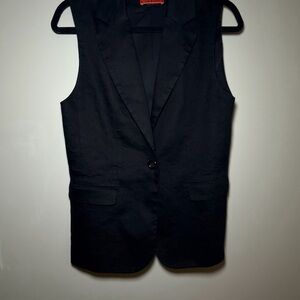 Alice + Olivia Black Blazer Vest